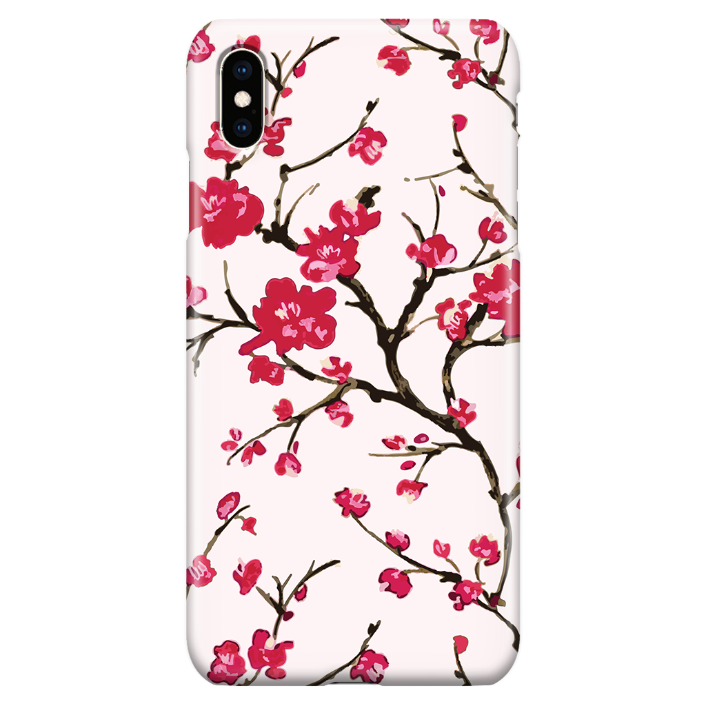 Cute Floral Phone Case for iPhone XS Max - Cherry Blossom Sakura Cute Floral Phone Case for iPhone XS Max - Cherry Blossom Sakura