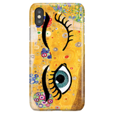 Funny Unique Phone Case iPhone X/XS, Gustav Klimt - Kiss & Wink