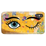 Funny Unique iPhone Case iPhone X/XS, Gustav Klimt - Kiss & Wink