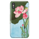 Floral iPhone XS X Case - Lotus Japan Ohara Koson Ukiyo-e