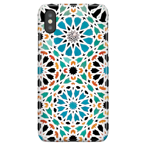 Alhambra Nasrid iPhone X/XS - Azulejo Mosaic Phone Case