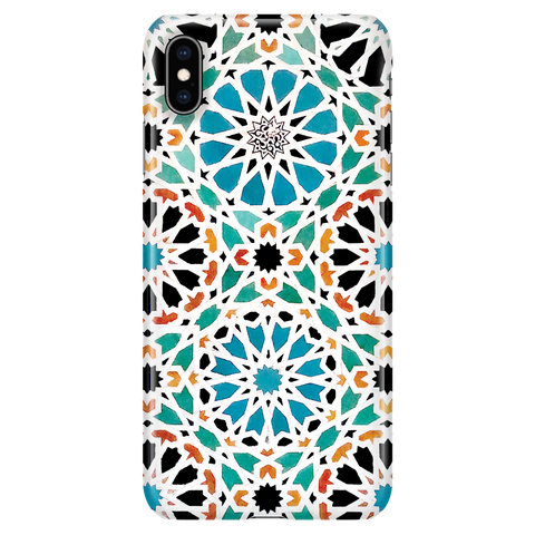 Alhambra Nasrid iPhone XS Max - Vintage Mosaic Phone Case
