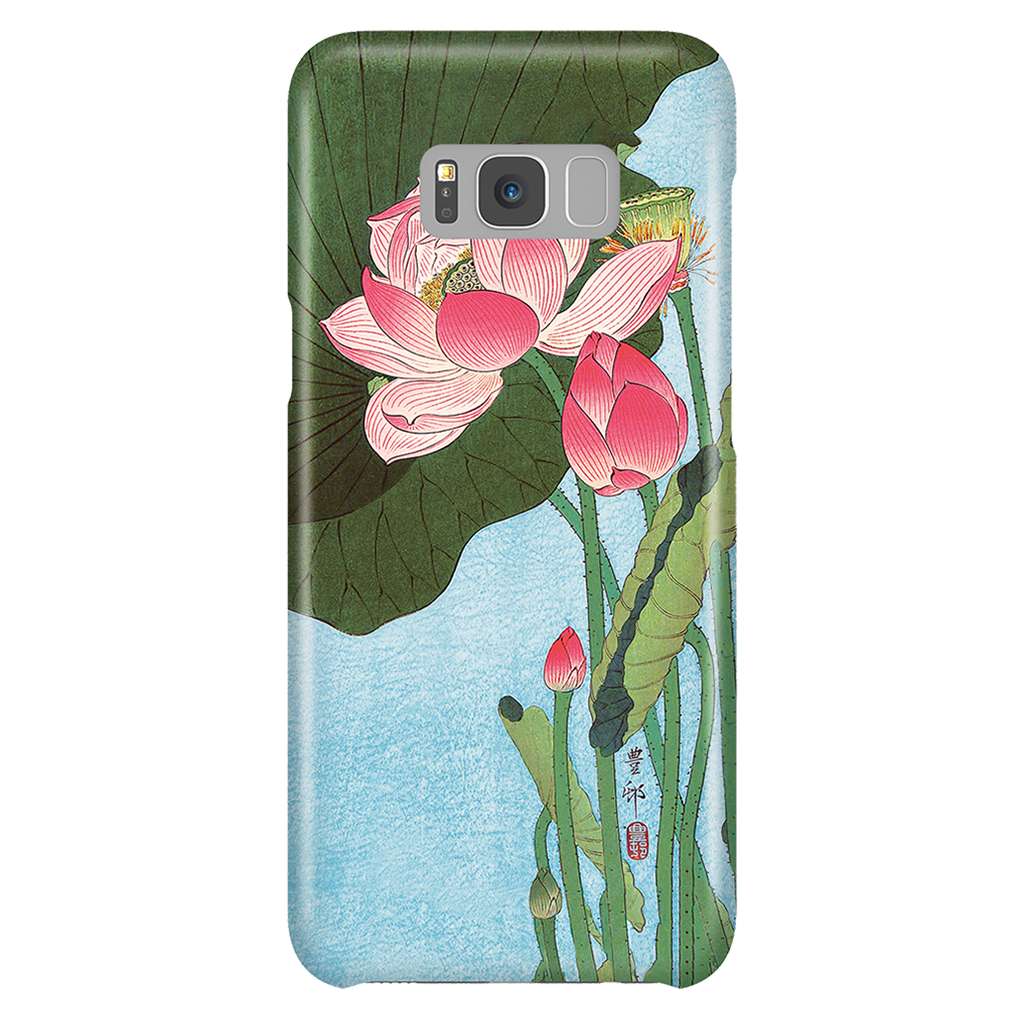 Floral Phone Case Samsung Galaxy S8 Plus - Lotus Ohara Koson Ukiyo-e 