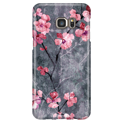 Cherry Blossom Slate - Elegant Cute Case - Samsung Galaxy S6 Edge Plus