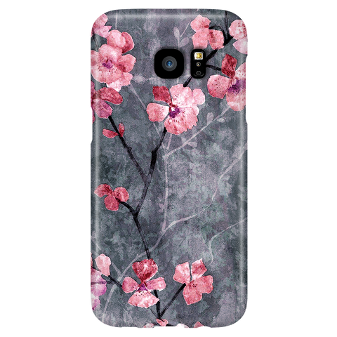 Cherry Blossom Slate - Elegant Cute Case for Samsung Galaxy S7 Edge