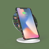William Morris Strawberry Thief Wireless Charger iPhone 11 Pro Max iPhone XS Max XR X 8 Qi Charging Stand Samsung Galaxy S10 Note 10 S8