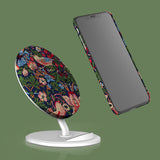 William Morris Strawberry Thief Wireless Charger iPhone 11 Pro Max iPhone XS Max XR X 8 Qi Charging Stand Samsung Galaxy S10 Note 10 S8