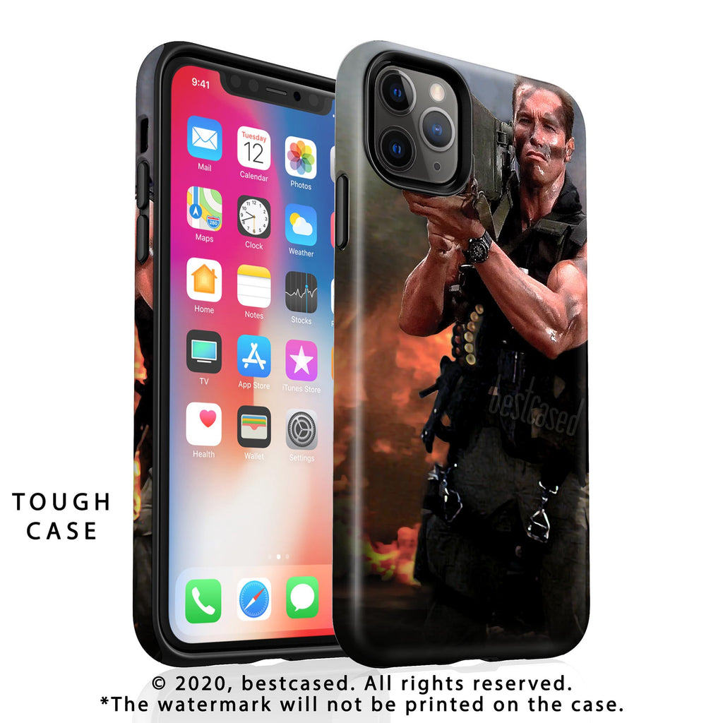 Arnold Schwarzenegger Commando Phone Case for iPhone 15 Pro 