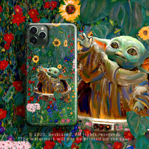 Baby Yoda iPhone 12 Pro Max Case iPhone SE 2020 Case Star Child Flowers Wars iPhone 12 mini Case iPhone 11 Case XR 8 XS/X 6 Gift Girl Klimt