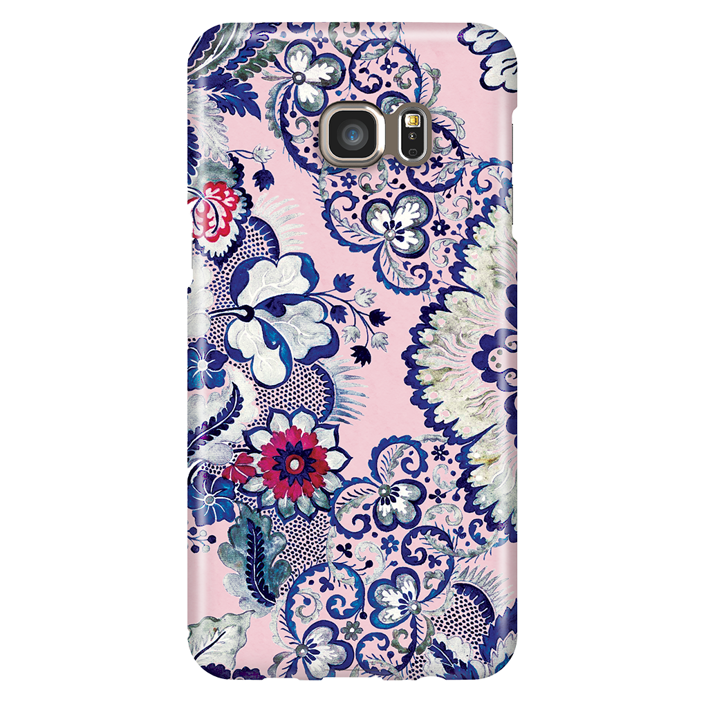 Cute Floral Phone Case Samsung Galaxy S6 Edge Plus - Indigo Blush 