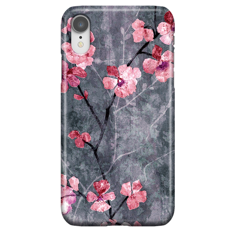 Cherry Blossom Slate - Elegant Cute Phone Case for iPhone XR