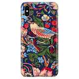 William Morris Strawberry Thief - Floral Art Phone Case for iPhone XS Max