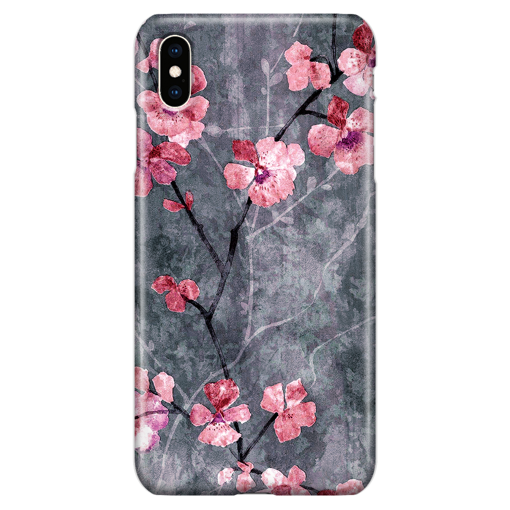 Floral Phone Case - iPhone XS Max - Cherry Blossom Elegant Japanese Style