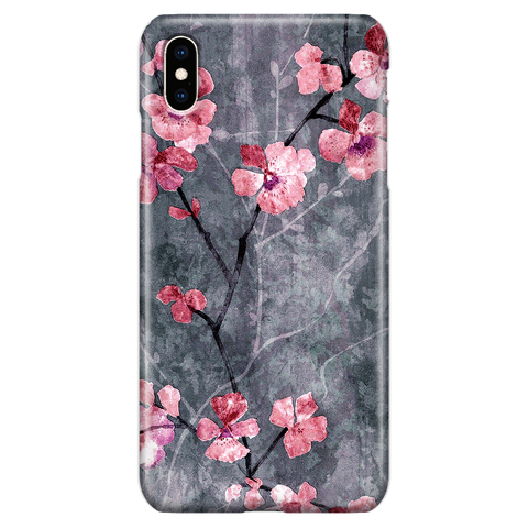 Floral Phone Case - iPhone XS Max - Cherry Blossom Elegant Japanese Style