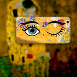 Funny Unique Phone Case - Gustav Klimt - Kiss & Wink