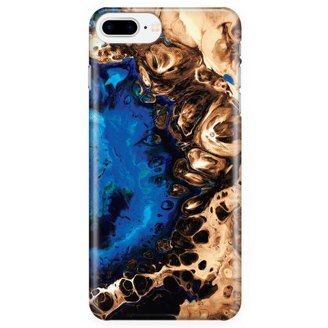 Cute Marble Phone Case for iPhone and Samsung Galaxy - Ocean Blue