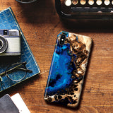 Fluid Art Marble Phone Case for Samsung Galaxy S8 Plus - Ocean Blue