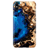 Cool Fluid Art Marble Phone Case for iPhone XS Max - Ocean Blue