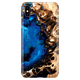 Cool Fluid Art Marble Phone Case for iPhone XS Max - Ocean Blue