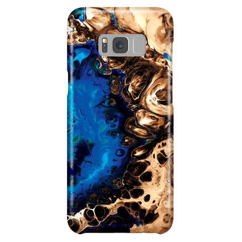 Cool Marble Phone Case for Samsung Galaxy S8 Plus - Ocean Blue