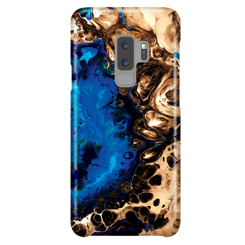 Fluid Art Marble Phone Case for Samsung Galaxy S9 Plus - Ocean Blue