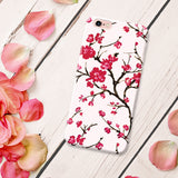 Cute Floral Phone Case Cherry Blossom for iPhone and Samsung Galaxy