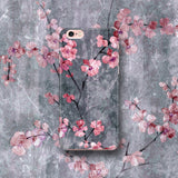Cherry Blossom Slate Floral Phone Case - iPhone and Samsung - Japanese Style