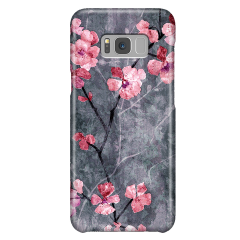 Floral Phone Case, Samsung Galaxy S8 Plus, Cherry Blossom Cute Sakura