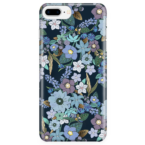 Cute Floral Phone Case for iPhone and Samsung Galaxy - Jardin Bleu